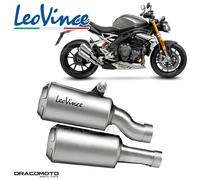 TRIUMPH SPEED TRIPLE 1200 RR ABS 2022-2024 Scarico Leovince LV-10 OmologatoLV...