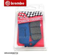 TRIUMPH SPEEDMASTER 2011 2012 pastiglie freno anteriori CC BREMBO Carbon cera...