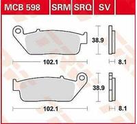 Triumph Speedmaster 800 2003-2004 TRW Sv Serie Sindered Pastiglie Freno MCB598SV