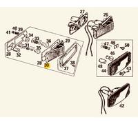 TRIUMPH SPITFIRE GT6 MGB GT LENTE INDICATORE DIREZIONE ANTERIORE OEM 516308