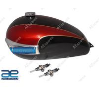 Triumph T150 Trident Serbatoio Carburante In Petrolio Cherry & Black
