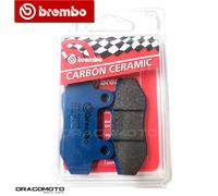 TRIUMPH TIGER 1050 2007 2008 pastiglie freno posteriori CC BREMBO Carbon cera...