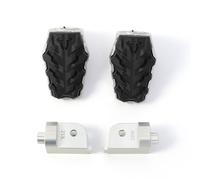 SW-Motech Triumph Tiger 800/900/1200/Scr., Kit poggiapiedi EVO male Argento/Nero