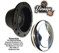 Triumph TR4 TR5 TR6 Classico Mozzo Del Volante & Aggiornamento Centro Lucidato