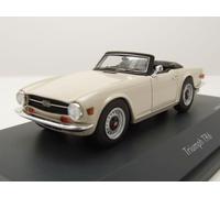 Triumph TR6 Aperto Morbido Top 1968 Modellino Auto Bianca 1:43 Schuco