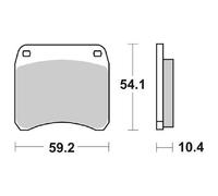 Triumph Pastiglie freno anteriore Racing SBS 523 DC Dual Carbon TR7V Tiger 750