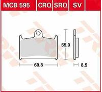 Triumph Tt 600 2000-2001 TRW Ceramica Pastiglie Freno MCB595