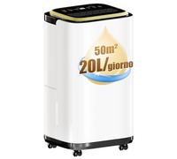 TRIUMPHKEY Deumidificatore Casa Muffa 20L/Giorno, Timer 24 Ore, Asciugabiancheria, Tanica Estraibile, drenaggio continuo, Portatile Elettrico Assorbiumidita, per Camera da Letto, Cantina, Lavanderia