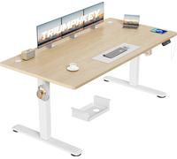 TRIUMPHKEY scrivania elettrica regolabile in altezza, 160 x 80 cm, presa USB, sc
