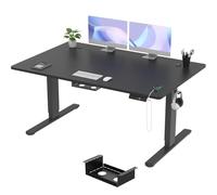 TRIUMPHKEY Scrivania Regolabile in Altezza Elettrica 140 x 80cm,Scrivania multifunzione per computer,3 Altezze di Memoria 72 118 cm,con Porta di Ricarica USB,Standing Desk,per Ufficio
