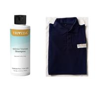 Triveda Shampoo nutriente intenso per capelli normali e secchi, estratti di erbe, controllo crespo, formula idratante, 200 ml + maglietta Triveda (offerta combinata)