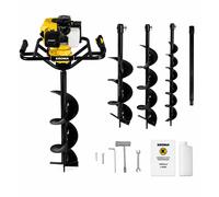 Trivella a Scoppio KROMA 52cc 2T con 3 Punte 100/150/200mm + Prolunga OMAGGIO