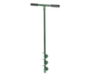 TRIVELLA FORA TERRA MANUALE PUNTA Ø 10 CM 100 CM PER GIARDINAGGIO GIARDINO