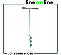 TRIVELLA A MANO MANUALE PER BUCHI FORI TERRENO CAVABUCHE Ø10cm H.100cm RIBIMEX