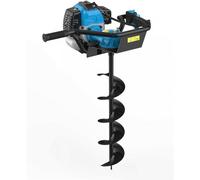 Güde 94139 - Trapano motore GE 2200 (motore a benzina a 2 tempi, 2,2 kW, pompa primer), colore: Blu/Nero