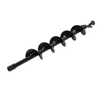 Trivella per Terreno, Scavatrice per Fori, Diametro 10 Cm, Acciaio Al Manganese, Lunga 80 Cm, Scava Fori per Recinzioni, Piante, Alberi e Altro ancora.