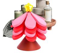 TRIVET A FORMA DELL'ARENO - Torta di trivings resistenti al calore, pastiglie calde dell'albero di Natale per la cucina, portabicchieri compatti che non sono anteriori per la ciotola della pentola hor