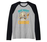 Trivia Night Quiz Team Pub Bar Gioco Notte Regalo Maglia con Maniche Raglan