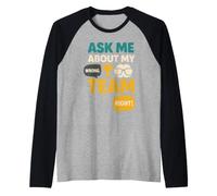 Trivia Night Quiz Team Pub Bar Gioco Notte Regalo Maglia con Maniche Raglan