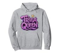 Trivia Queen Design Corona il tuo regno della conoscenza Felpa con Cappuccio