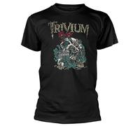 Trivium 'Skelly Flower' (Nero) T-Shirt - NUOVO E UFFICIALE