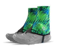 TRIWONDER Ghette Anti-Sabbia per Trail Running e Trekking, Ghette per Scarpe da Sabbia Neve Polvere per Uomo e Donna(Basse - Verde, L)