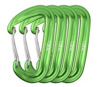 TRIWONDER Moschettone 12 KN per Zaino Borsone e Portachiavi, Moschettoni in Alluminio Multiuso per Tenda Amaca Campeggio Pesca e Usi Domestici (Verde)