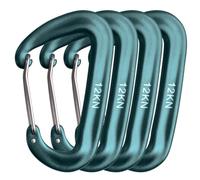 TRIWONDER Moschettone 12 KN per Zaino Borsone e Portachiavi, Moschettoni in Alluminio Multiuso per Tenda Amaca Campeggio Pesca e Usi Domestici (Verde Scuro)