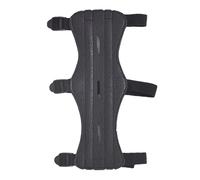 TRIWONDER Parabraccio Tiro con L'Arco Protezione Braccio Arco Patella Tiro con L'Arco Parabraccio Cuio per Arco Arciere Guardia Avambraccio (#02 Nero - 1 Pezzo)