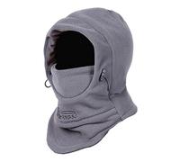 TRIWONDER Passamontagna Bambino Termico, Balaclava Invernale per Sci e Neve, Cappello Sottocasco Caldo in Pile per Bambini Bambina (01 Grigio)
