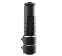 TRIWONDER Prolunga Manubrio Bici 28.6mm, Rialzo Regolabile per Attacco Manubrio e Stelo Forcella, in Lega Alluminio per MTB Bici da Corsa Città e Strada (Nero&Argento - 13,8 cm)