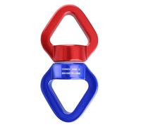 TRIWONDER Swivel 360° Rotante per Arrampicata e Yoga Aereo, 30kN Swivel Moschettone Girevole in Alluminio, Discensore Otto da Arrampicata Alpinismo Calata (00 Rosso & Blu (30kN))