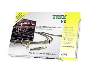 Trix 62902 Set complementare C 2 - Traccia H0 - Binari e Morbidi - Sistema Binario a Due Tube