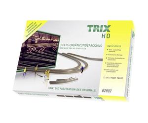 Trix 62902 Set complementare C 2 - Traccia H0 - Binari e Morbidi - Sistema Binario a Due Tube