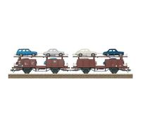 TRIX H0 24332 Coppia di vagoni per trasporto auto H0 di DB