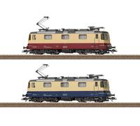 Trix H0 25100 - Elektrolok-Doppelpackung Re 421, Ep. VI , Digitale, Sound Merce