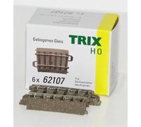 H0 trix c 62107 binario curvo 7.5 360 mm
