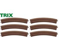 Trix H0 62230-S Binario a C curvo R2 = 437,5 mm / 30° (6 pezzi) - NUOVO