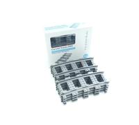 Trixbrix Curve R88 8 pz quarto di cerchio - compatibili con Lego City | Compatibile con Lego City Train: 60197, 60198, 60205, 60238, 60336, 60337, 10277, 60051, 60052, 60098, 60423 · Made in EU