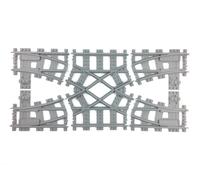 Trixbrix Doppio Scambio R40, compatibile con i treno Lego, stampato in 3d