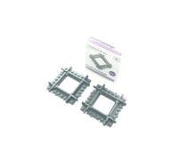 Trixbrix Incrocio 90° Corto 2 pz - compatibile con i treni Lego City