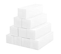 TRIXES 10 x Buffer Blocchi per Unghie Naturali, Acriliche e Gel - Levigatura e Lucidare Professionali - Set di Blocchi per Levigare Lima per Unghie - Accessorio per Pedicure Manicure - Bianco