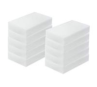 TRIXES 10 X Spugna magica per la pulizia, macchia, gomma, cuscinetto smacchiatore, ecologica, bianca forniture per la pulizia