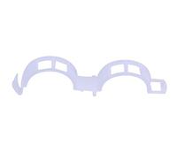 TRIXES 100x Clip per Viti per coltivatori e giardiniera - Giardino Piante Clip di Supporto - Legami di Crescita dei Fiori Bianchi - Clip per Viti per coltivatori e giardiniera