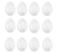 TRIXES 12 uova bianche polistirolo 8cm fai da te