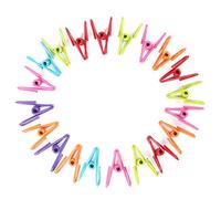 TRIXES 20 Mollette metalliche multicolore per borsa carta abiti, mollette per appendere