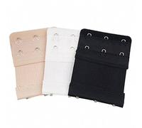 TRIXES 3PZ Confezione da 3 estensori per Reggiseno in Colori neutri, Regolabili, Flessibili, Confortevoli.