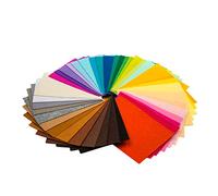 TRIXES 40 PZ Fogli di Feltro - Tessuto soffice stoffe Fai-da-Te lavori Artigianali - Multicolore Forma Rettangolare - Taglio a Misura - per lavori Artigianali Scrapbooking - 30 x 23 cm