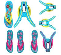 TRIXES 8 mollette per telo mare, clip da viaggio sicure per sedia a sdraio da viaggio per interni ed esterni, clip jumbo per spiaggia, giardino, piscina, lettino o sedia a sdraio, biancheria