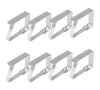 TRIXES 8PC Pacchetto di Clip per tovaglie in Acciaio Inossidabile -Clip Metalliche Regolabili - Perfetto per tavoli Buffet Piatti Piatti Feste BBQ's Casa & Giardino